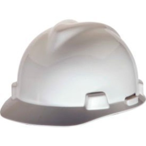 Msa Safety MSA VGard Hard Hats, Front Brim, StazOn PinLock Suspension, White, 463942 463942